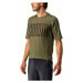 Castelli Trail Tech SS Dres Olive Green/Dark Gray/Orange Rust