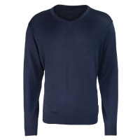 Premier Workwear Pánský pletený svetr s výstřihem do véčka