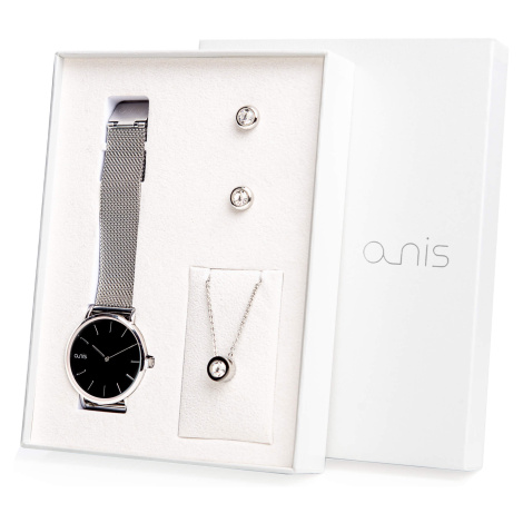 A-NIS Set hodinek, náhrdelníku a náušnic AS100-04