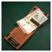 Pánská kožená peněženka Peterson PTN N78 2-1-5 camel
