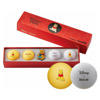 Volvik Vivid Lite Disney Characters 4 Pack Golf Balls Winnie The Pooh Plus Ball Marker Orange/Wh