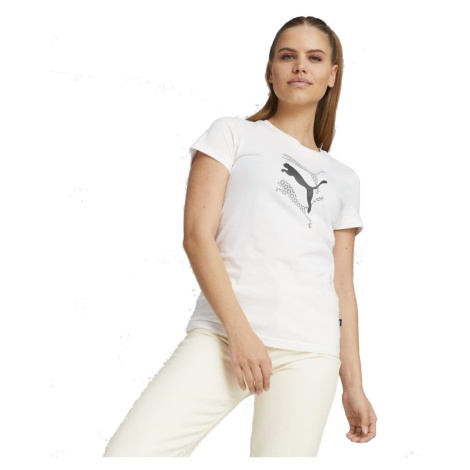 Puma Graphics Laser Cut Tee W 67445302 - puma white