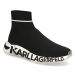 KARL LAGERFELD QUADRA Knit Boot Logo