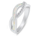Brilio Silver Elegantní stříbrný prsten se zirkony a syntetickým opálem RI126W 52 mm