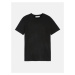 Tričko trussardi t-shirt cotton stretch slim fit černá