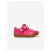 Tmavě růžové holčičí kožené boty Camper