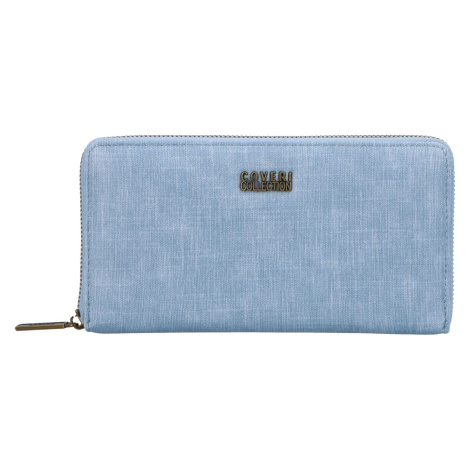 Trendová dámská koženková peněženka Sonu, světle modrá Coveri