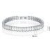 Sisi Jewelry Náramek se zirkony Rafaela NR2144-H167-M(1)/17 Bílá/čirá 17 cm