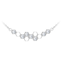 Preciosa Jemný stříbrný náhrdelník Lumina 5298 00