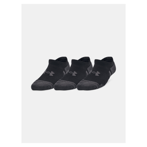 Sada tří párů klučičích sportovních ponožek v černé barvě Under Armour Performance
