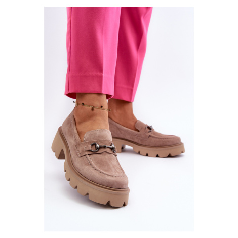 Masivní dámské nášlapné boty z semiše Neloria VINCEZA