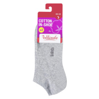 Bellinda COTTON IN-SHOE vel. 39/42 dámské kotníkové ponožky 2 páry šedé