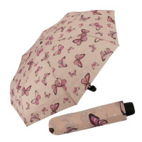 Derby Hit Mini Butterfly - dámský/dětský skládací deštník, růžová růžová