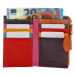 Happy Wallet Pestrobarevná malá kožená peněženka "Happy"