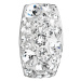 Stříbrný přívěsek s krystaly Swarovski bílý obdélník 34194.1 Krystal