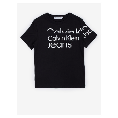 Černé klučičí tričko Calvin Klein Jeans Blown-Up