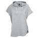 Urban Classics Ladies Sleeveless Terry Hoody Dámské tričko s kapucí šedá
