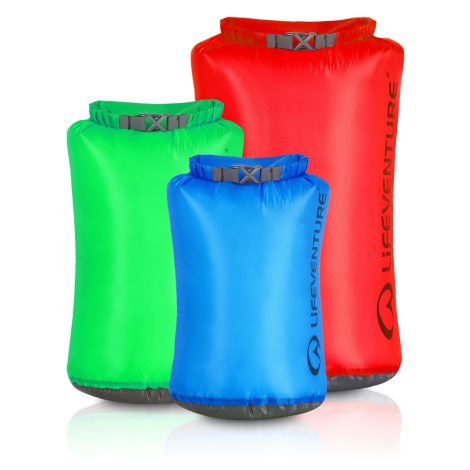 Lodní vak LifeVenture Ultralight Dry Bag Multipack (5L, 10L, 25L) Barva: mix1