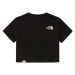 The North Face W Crop Tee Black