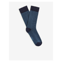 Tmavě modré pánské pruhované ponožky Celio Vicaire