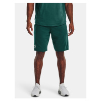 Tmavě zelené sportovní kraťasy Under Armour UA RIVAL TERRY SHORT