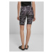 Dámské legíny // Urban classics Ladies AOP Cycle Shorts 2-Pack geometric black+black