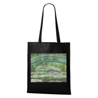 Plátěná taška Claude Monet Japonský most - plátěná taška pro milovníky umění