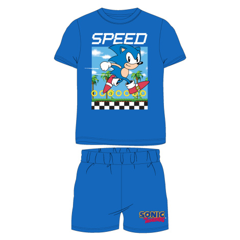 Ježek SONIC - licence Chlapecké pyžamo - Ježek Sonic 5204008W, modrá Barva: Modrá