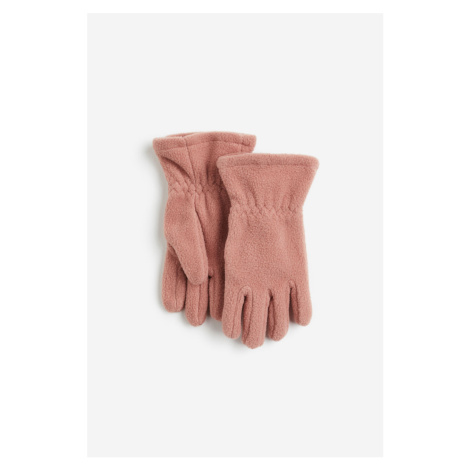H & M - Flísové rukavice - růžová H&M