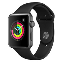 Apple Watch Series 3 42mm GPS Vesmírně šedý hliník s černým sportovním řemínkem