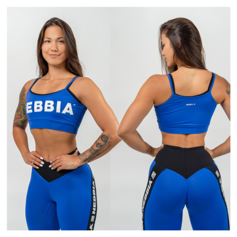 NEBBIA - Dvouvrstvá sportovní podprsenka FLEX 241 (blue) - NEBBIA