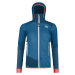 Ortovox Swisswool Col Becchei Hybrid Jacket W Mountain Blue Outdorová bunda