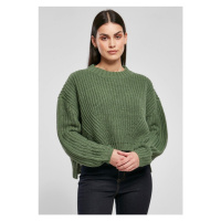 Ladies Wide Oversize Sweater - salvia