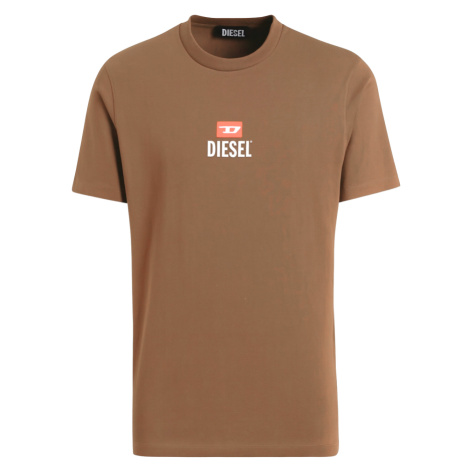 DIESEL New D Brown tričko
