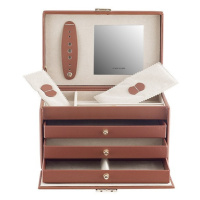 Friedrich Lederwaren Moderní hnědá šperkovnice Cordoba 26217-3