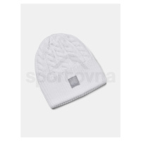 Under Armour Halftime Cable Knit Beanie 1379995-100 - white