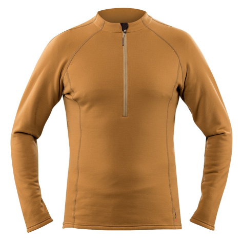 Hnědé pánské sportovní mikiny přes hlavu