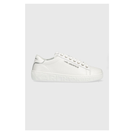 Kožené sneakers boty Karl Lagerfeld Kupsole III bílá barva