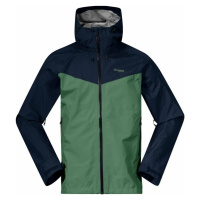 Bergans Skar Light 3L Shell Jacket Men Outdorová bunda Dark Jade Green/Navy Blue