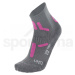 Dámské ponožky UYN Trekking 2IN Socks - šedá/růžová /42