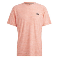 adidas TRAIN ESSENTIALS TEE Pánské tréninkové tričko, oranžová, velikost