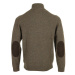 Barbour Essential Patch Half Zip Knited Jumper Hnědá