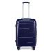 Konofactory Tmavě modrý prémiový skořepinový kufr s TSA zámkem "Solid" - M (35l), L (65l)