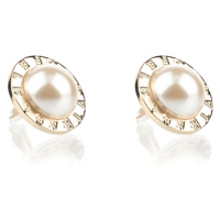 Šperk karl lagerfeld k/essential pearls clip earngs žlutá