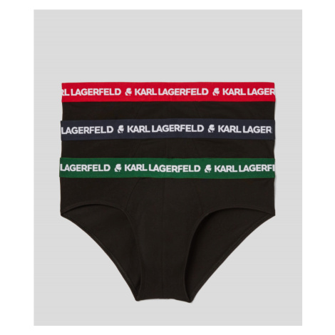 Spodní prádlo karl lagerfeld logo brief multiband 3-pack různobarevná