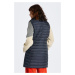 VESTA GANT LIGHT DOWN LONG VEST modrá