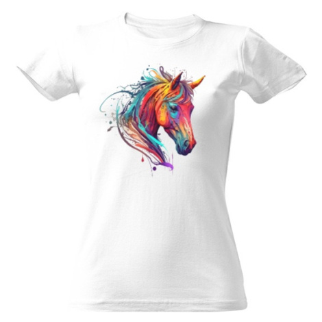Dámské tričko Barevný jednorožec