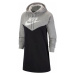 Nike NSW HRTG HOODIE DRESS SB Dámské šaty, šedá, velikost
