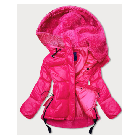 Krátká dámská zimní bunda s kapucí (JIN211) Ann Gissy