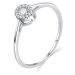 MOISS Luxusní stříbrný prsten s čirými zirkony R00020